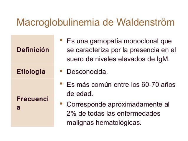 enfermedad de waldenstrom